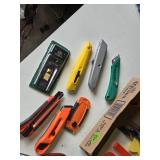 Box of Utility Knives and Scissors