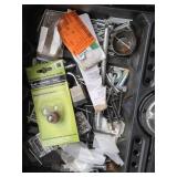 Hart Rolling Tool Box with Tools and Accessories including Nylon Locknut Assortment, Drill Bits, and Safety Helmets