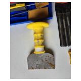 Lot of Hand Tools Including Chisels, Knife Sharpening Kit, and Files