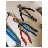 Lot of Pliers and Wire Cutters, Various Brands and Sizes