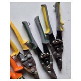 Tin Snips and Pliers including Wiss Aviation Snips, Kobalt Pliers, and Masterforce Pliers