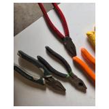 Tin Snips and Pliers including Wiss Aviation Snips, Kobalt Pliers, and Masterforce Pliers