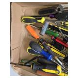 Lot of Mixed Screwdrivers and Tools Including Various Brands and Sizes - Almost all Phillips