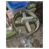 Huge Lot of Hardware and Tools such as socket trays, furniture leg braces, nails, picture hanging sets, and assorted hardware pieces