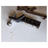 Trailer Hitch with Ball Mount, Chain Binder, and Scissor Jack
