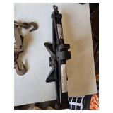 Trailer Hitch with Ball Mount, Chain Binder, and Scissor Jack