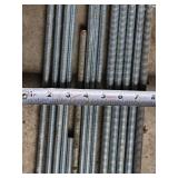 Steel Threaded Rods Various Sizes - Longest is 6