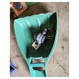 Orbit Sprinkler Timer, Seeder with One Wheel, Weed Eater Line, and Hot Shot Insect Killer Lot -