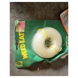 Orbit Sprinkler Timer, Seeder with One Wheel, Weed Eater Line, and Hot Shot Insect Killer Lot -