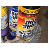 Orbit Sprinkler Timer, Seeder with One Wheel, Weed Eater Line, and Hot Shot Insect Killer Lot -