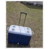 Folding Camping Chair and Wheeled Cooler