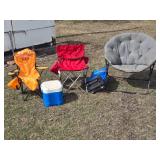 Camping Chairs and Cooler Set