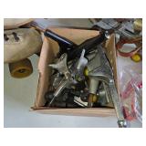 Vintage Roller Skates and Accessories Including Riedell Boots, Red Strap Skates, and Spare Wheels