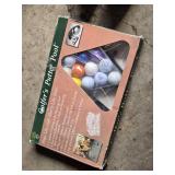 Titleist Golf Bag, Nike Golf Shoes Size 11, and Golfer