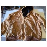 Carhartt Jacket 4XL, Camo Coveralls XL, and Black Snow Pants