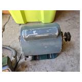 General Electric 1/3 HP 110/220V AC Motor with Arrow-Hart Manual Motor Starter - Works