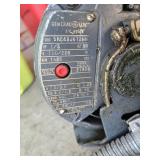 General Electric 1/3 HP 110/220V AC Motor with Arrow-Hart Manual Motor Starter - Works