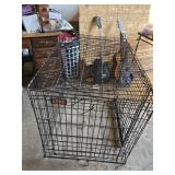 Kong Wire Dog Crate 42" x 28" x 31" - Folds up for storage