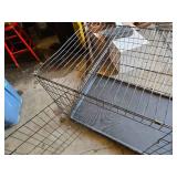 Dog crate with tray 41" long, 27" wide, 29" tall