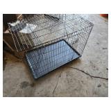 Dog crate with tray 41" long, 27" wide, 29" tall