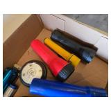 Camping and Outdoor Equipment including Coleman Lantern, Flashlights, and Compass