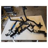 FEZIBO Dual Monitor Arm Stand with Clamps and Adjustable Mounts - Unsure if Complete