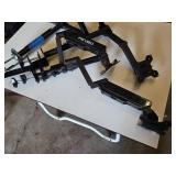 FEZIBO Dual Monitor Arm Stand with Clamps and Adjustable Mounts - Unsure if Complete