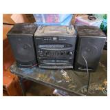 Craig Dual Cassette CD Stereo System with Speakers  - Powers On