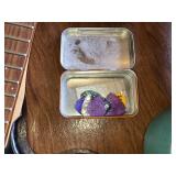 Three Guitars and Accessories Including Bridge and Picks - All for parts or repair