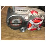 QFX Boombox with Power Drive Woofer, CD/Cassette/Aux Inputs - Powers On No Other Functions Tested