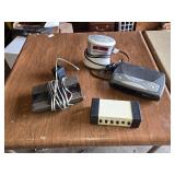 Lot of Vintage Electronics including Calrad 40-643 Tape Deck Selector Switch, Alarm Clocks, and Code-a-Phone Answering Machine