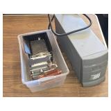 SL Waber UPStart Network 550 UPS and Assorted Heat Sinks - Powers On No Other Functions Tested