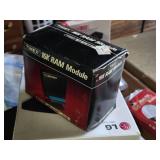 Lot of Electronics and Computer Accessories including Belkin Data Switch, RCA Audio Cable, Older Ram and Timex 16K RAM Module