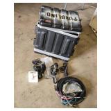 SKB Case with Audio Equipment and Accessories, Microphones