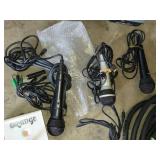 SKB Case with Audio Equipment and Accessories, Microphones