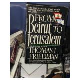 Lot of Cassette Tapes and Audio Books Including "Flashdance" Soundtrack, "From Beirut to Jerusalem" by Thomas L. Friedman, and Various Maxell Blank Tapes