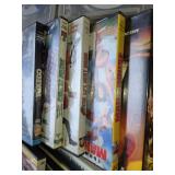 Collection of DVDs including Spider-Man, Fantastic 4, and The Incredible Hulk