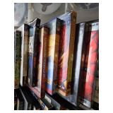 Collection of DVDs including Spider-Man, Fantastic 4, and The Incredible Hulk