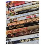 Collection of DVD Movies including "Four Rooms," "Pirates of the Caribbean," "The Perks of Being a Wallflower," and more