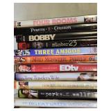 Collection of DVD Movies including "Four Rooms," "Pirates of the Caribbean," "The Perks of Being a Wallflower," and more