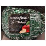M - Smithfield Spirals Sweet Apple Spice Glaze Spiral-Sliced Applewood Smoked Ham 10 lb