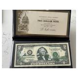 2003 A Green Seal $2 Dollar Note South Dakota
