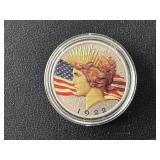 1922 Peace Dollar Colorized