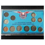 20th Century Penny, Nickel, Dime Collection