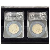 2014 P & D Kennedy Half Dollar High Relief Set ANACS SP69 #69 of #1968