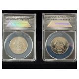 2014 P & D Kennedy Half Dollar High Relief Set ANACS SP69 #69 of #1968
