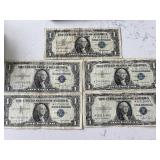 Blue Seal $1 Dollar Silver Certificates - 1 is a Star Note