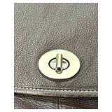 Coach Legacy Brown Leather F15170 Flap Turn Lock Crossbody Bag Shoulder Purse