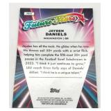 Lot Of Two Football Cards Including 2024 Topps Chrome Football Finesse Rookie Insert Jayden Daniels And 2024 Topps Chrome Future Stars Jayden Daniels