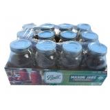 Twelve 1-Quart Mason Jars (New)